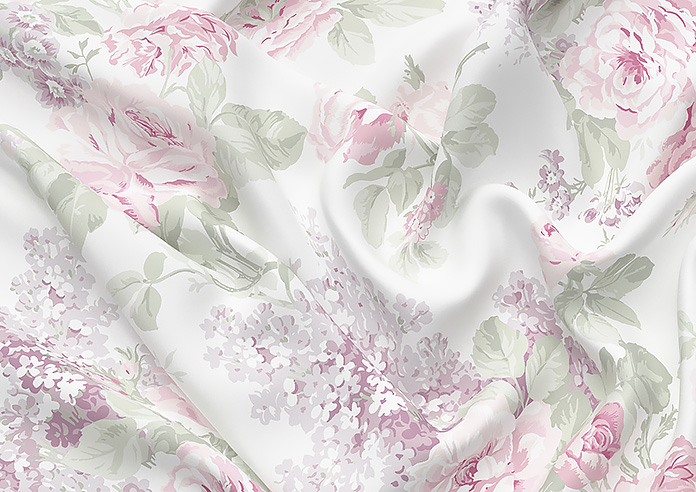 Shabby Chic by Rachel Ashwell Wild Garden, Lilac - Roman Blind - Image 4